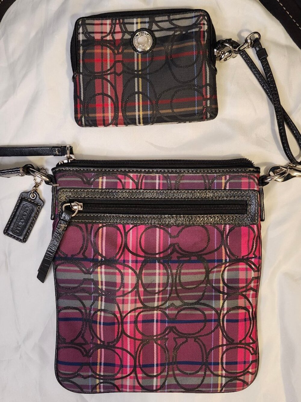 💖Coach Poppy Tartan Plaid 2-Piece Set:Rare Vintage Y2K 💖